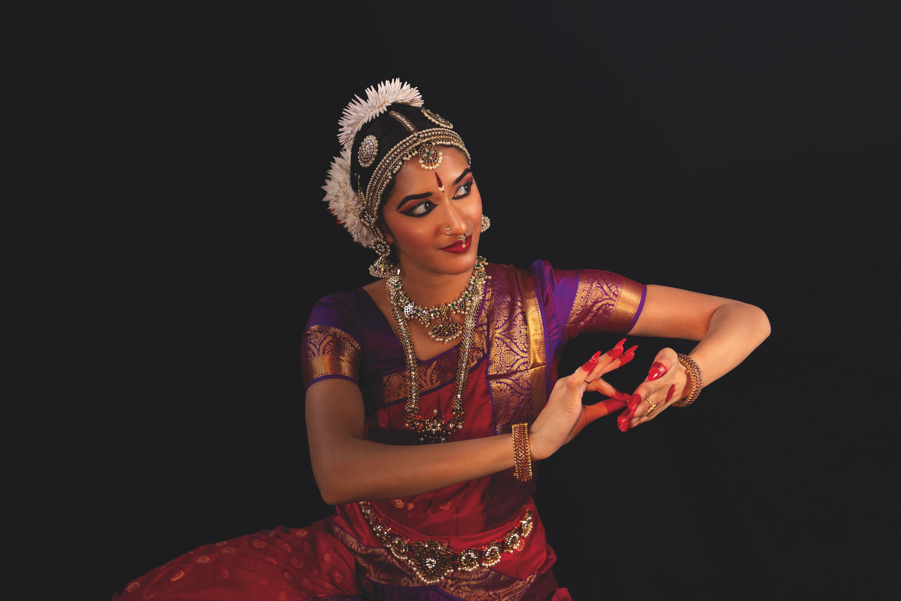 Shriya Narasimhan in Bharatanatyam costume